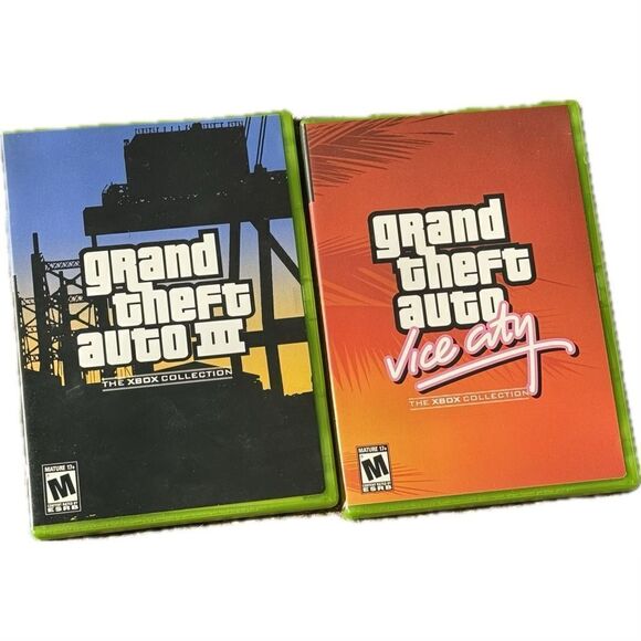 Grand Theft Auto Double Pack (Microsoft Xbox, 2003) Rockstar
Games Auto 3 & Vice - Picture 3 of 5